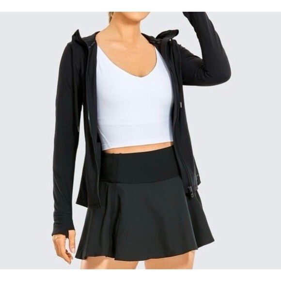 CRZ YOGA Brushed Full Zip Hoodie Jacket Size M New With Tags - Picture 4 of 8